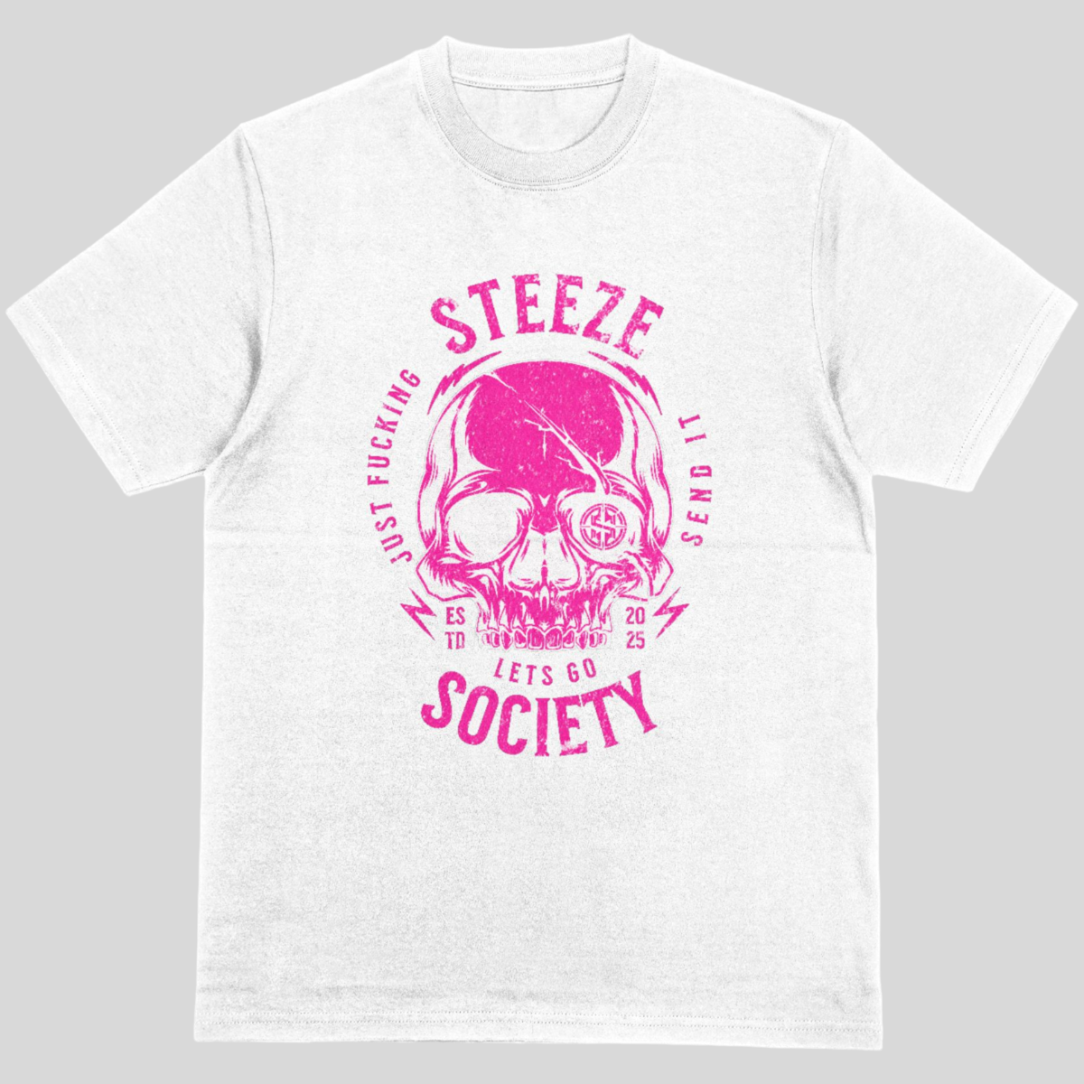 STEeZE SOCIETY "Skull Send" Tee – Send It or Sit Out