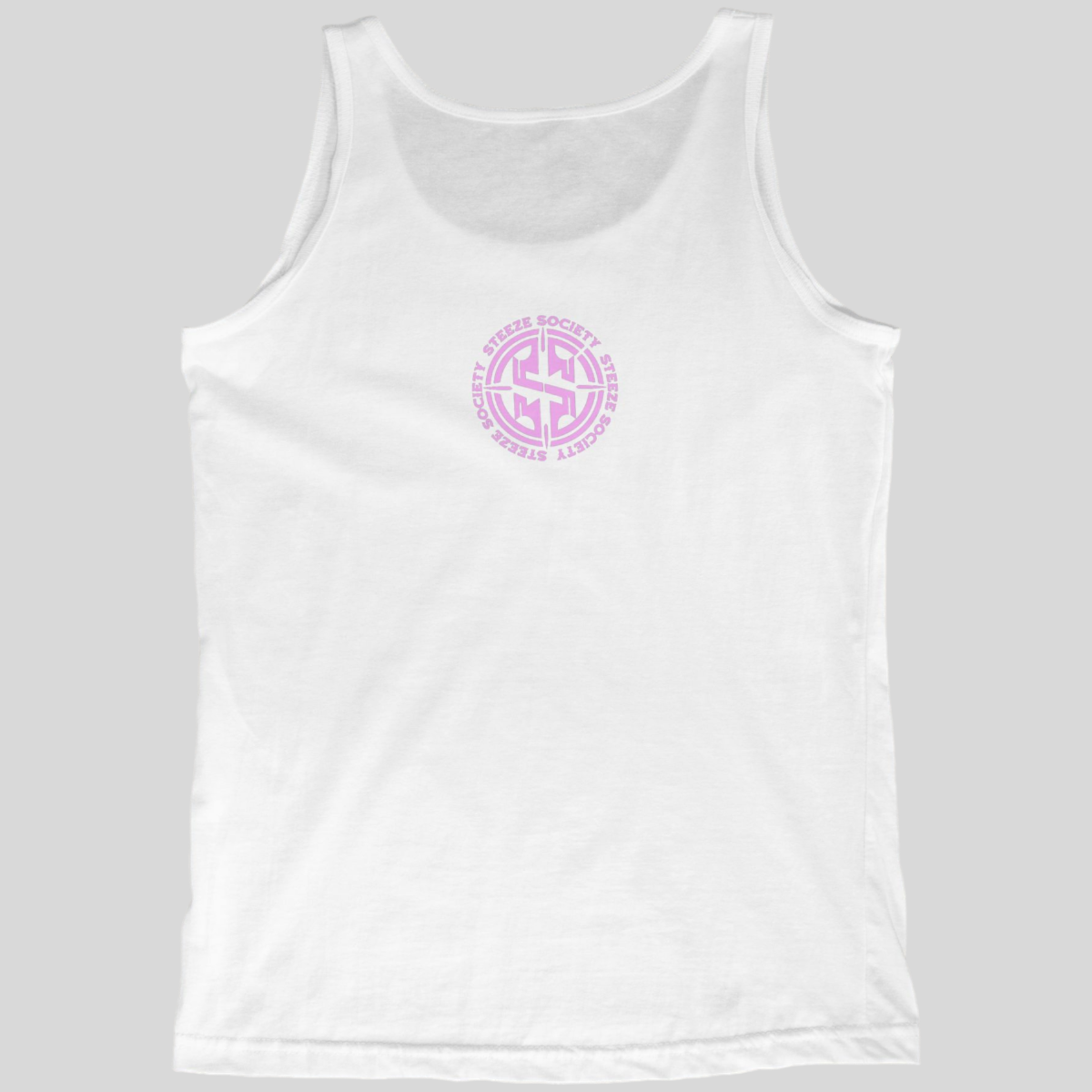 Steeze Society Signature Tank (White x Lilac)