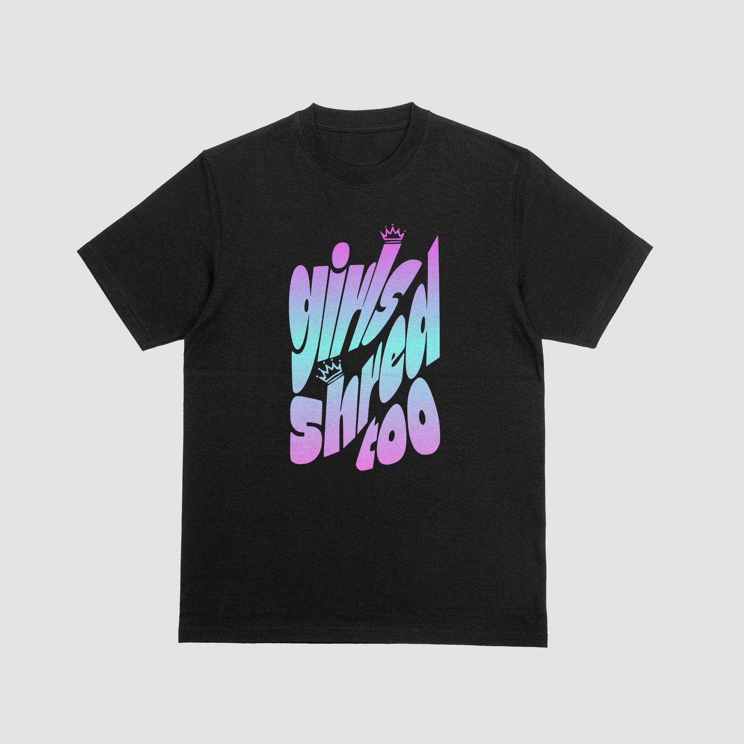 Girls Shred Too Tee – Black