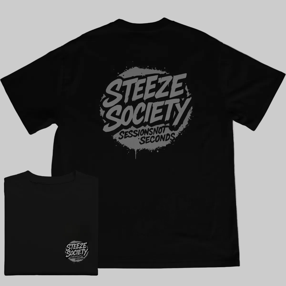 OG Logo GreyscaleTee- Steeze Society