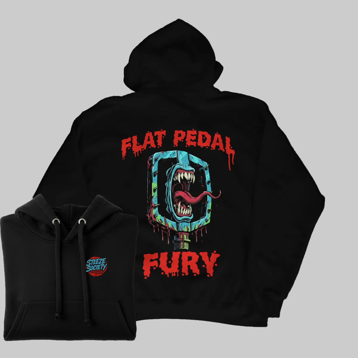 Flat Pedal Fury Hoodie - Steeze Society