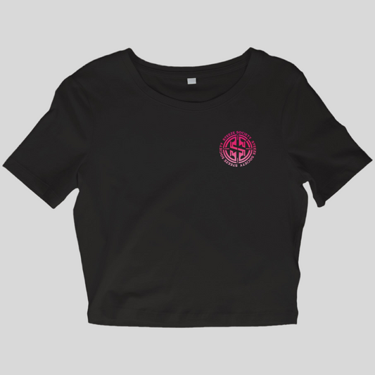 Girls Shred Too Crop Tee – Black Edition