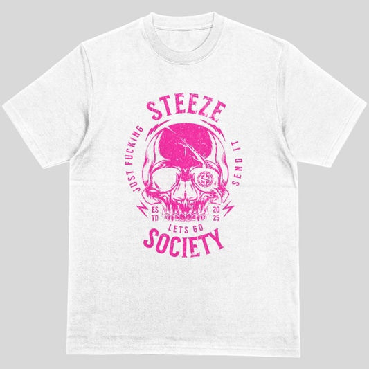 STEeZE SOCIETY "Skull Send" Tee – Send It or Sit Out