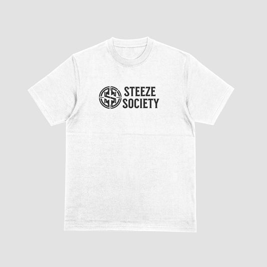 Steeze Society Classic Logo Tee – Whiteout Edition