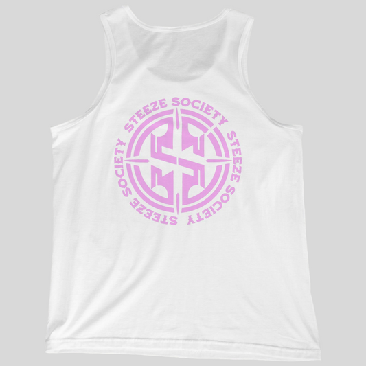 Steeze Society Signature Tank (White x Lilac)