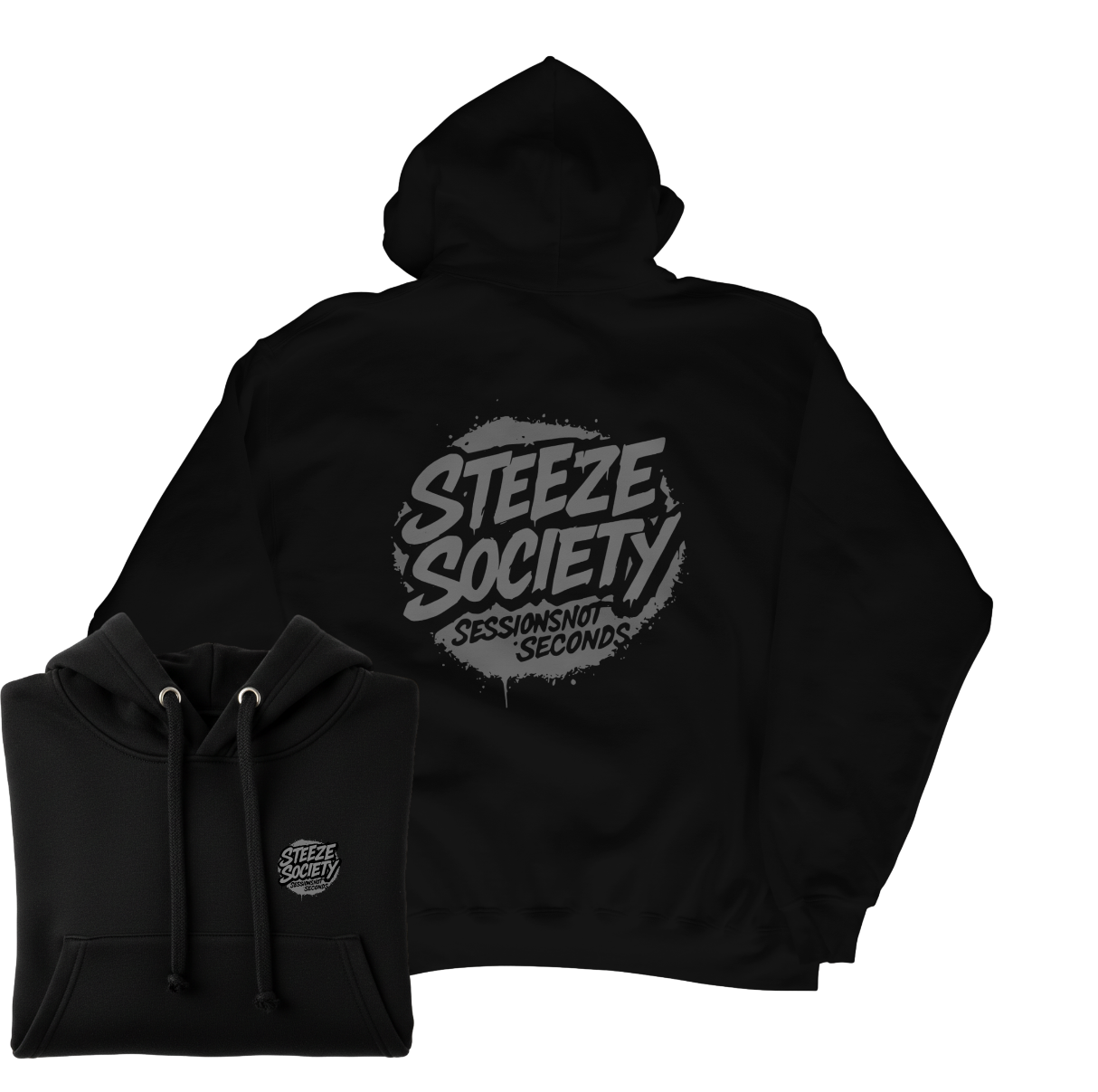 OG Logo Greyscale Hoodie-Steeze Society