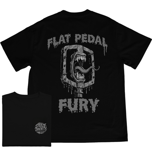Flat Pedal Fury Greyscale Tee- Steeze Society