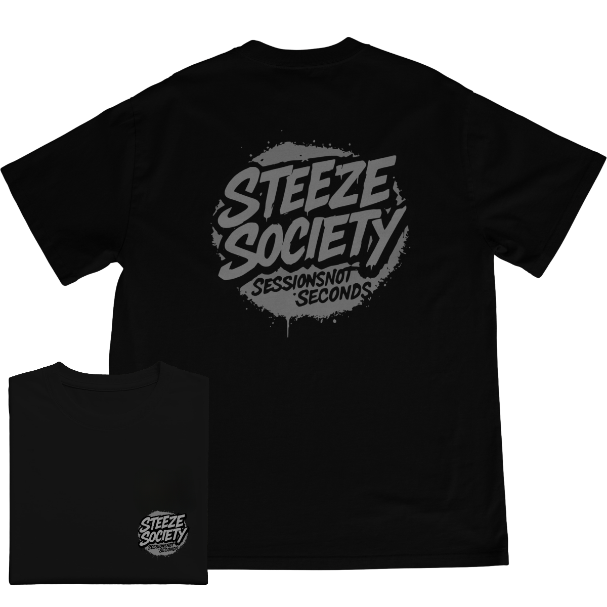 OG Logo GreyscaleTee- Steeze Society