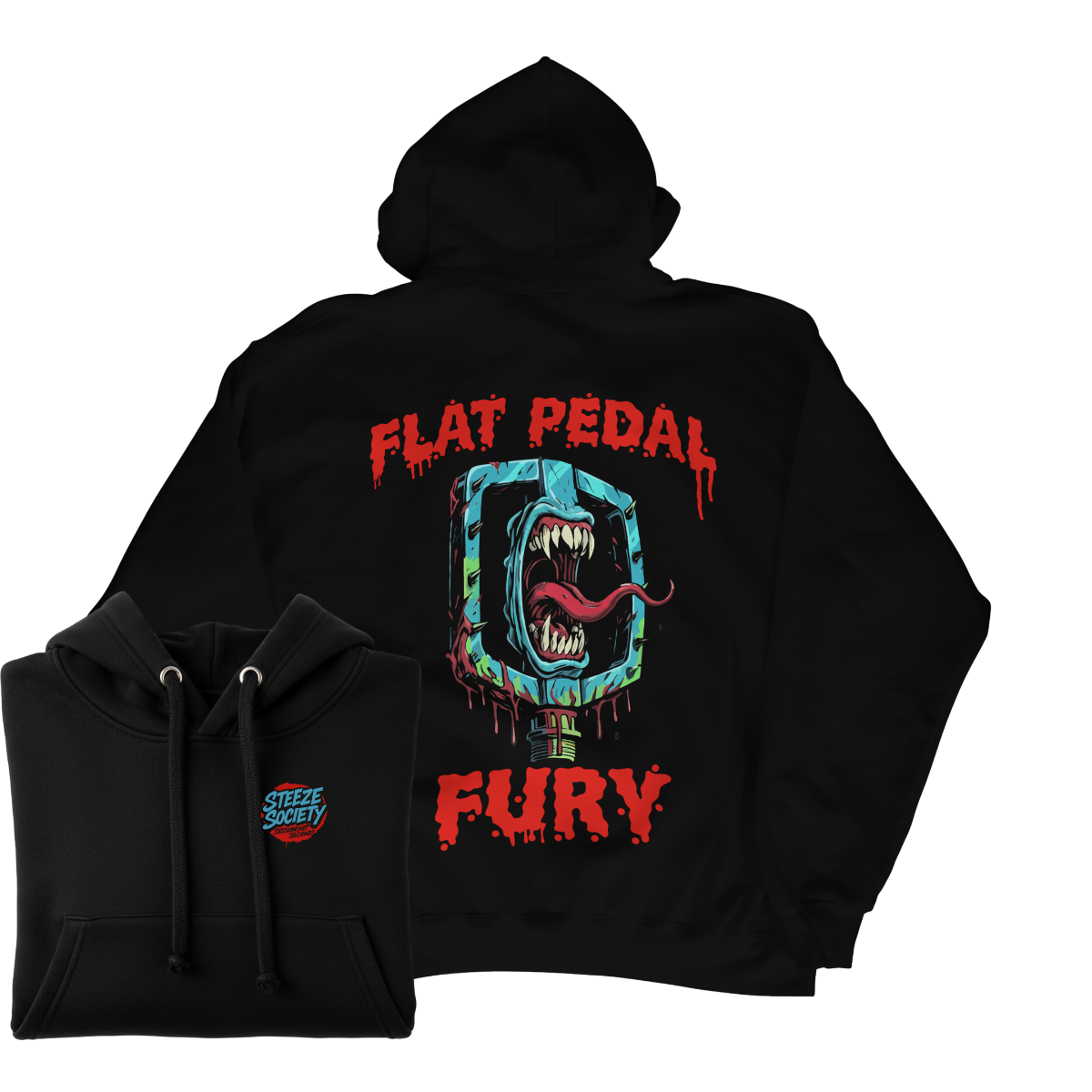 Flat Pedal Fury Hoodie - Steeze Society