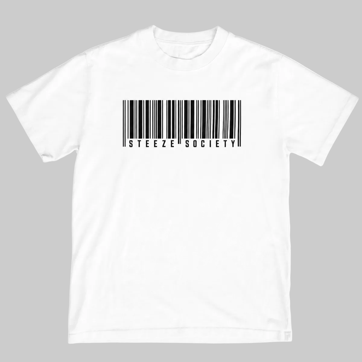 Steeze Society Barcode Tee – White